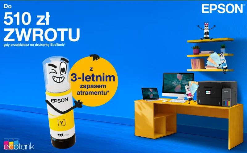 Nowy Rok, nowa drukarka i realny zwrot gotówki – poznaj promocję Epson EcoTank