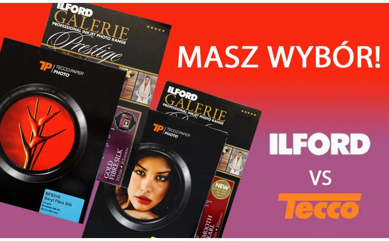 ILFORD vs TECCO znajdź i wybierz odpowiadające sobie papiery