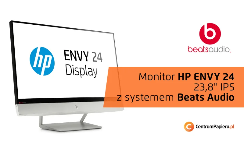 Monitor 23,8" HP ENVY 24 IPS z systemem Beats Audio