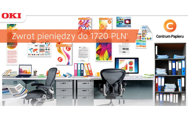 Pokaźny CASHBACK od OKI - odzyskaj nawet do 1720 PLN!
