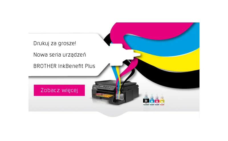 DCP-T300, DCP-T500W, DCP-T700W - Drukuj za grosze - nowa seria urządzeń BROTHER InkBenefit Plus