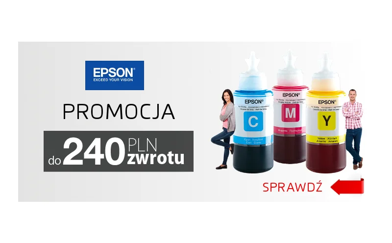 Epson Cash Back - zwrot za zakupy wybranych modeli drukarek EPSON