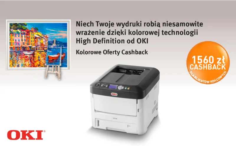 OKI C612, C712 - Zwrot gotówki do 1560 zł