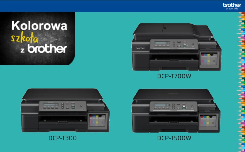 Powrót do szkoły z Brother DCP-T300 / DCP-T500W / DCP-T700W