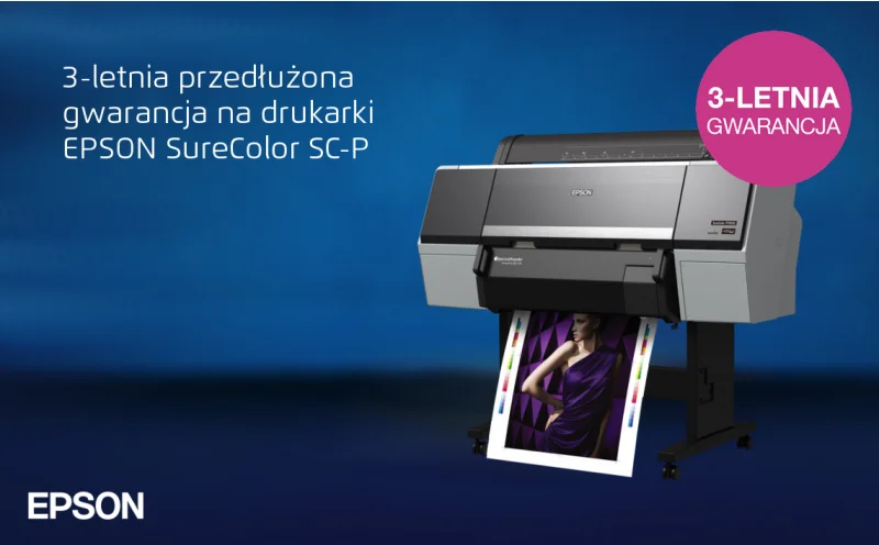 3-letnia gwarancja na drukarki EPSON SureColor SC-P