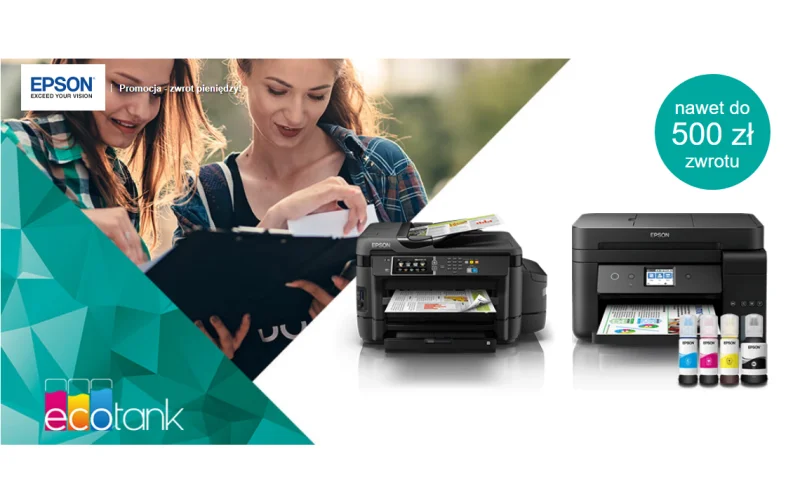 Zwrot do 500 PLN przy zakupie drukarki EPSON