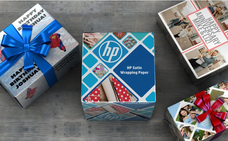 HP Satin Wrapping Paper - papier do pakowania prezentów