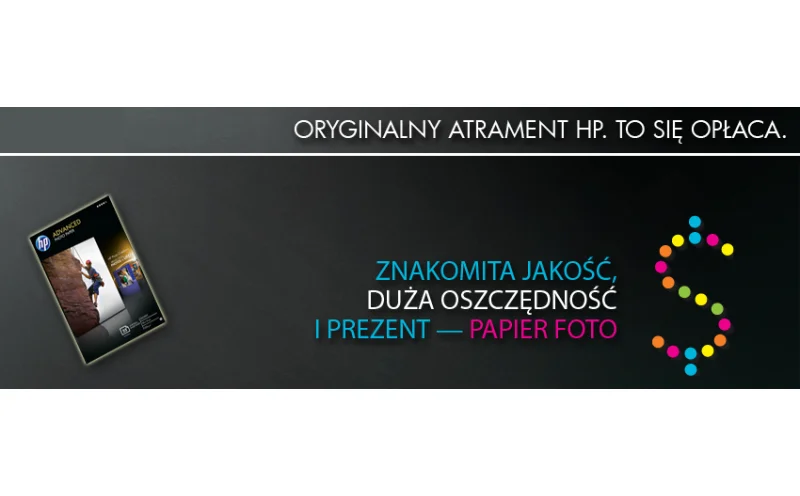 Oszczędzaj z HP i odbierz prezent - PAPIER FOTO