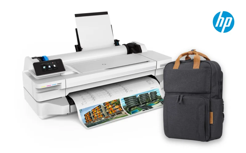 Ploter HP DesignJet T125 + plecak HP