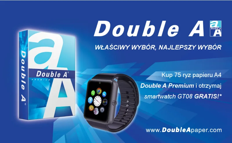Papier Double A + smartwatch GT08