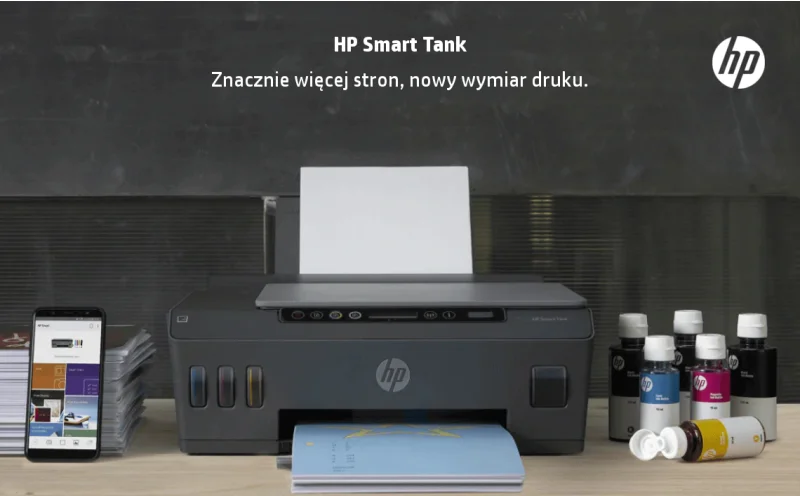 HP Smart Tank - druk tysięcy stron bez kartridży