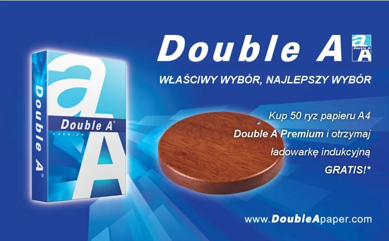 Papier Double A + ładowarka indukcyjna