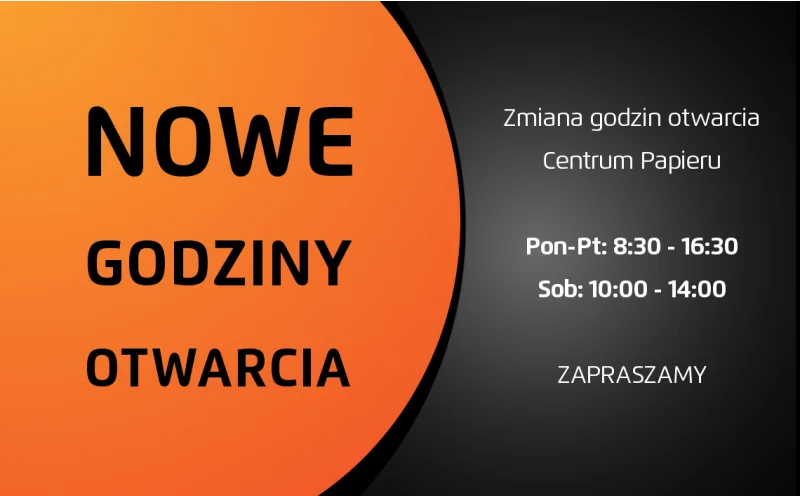 Nowe godziny otwarcia