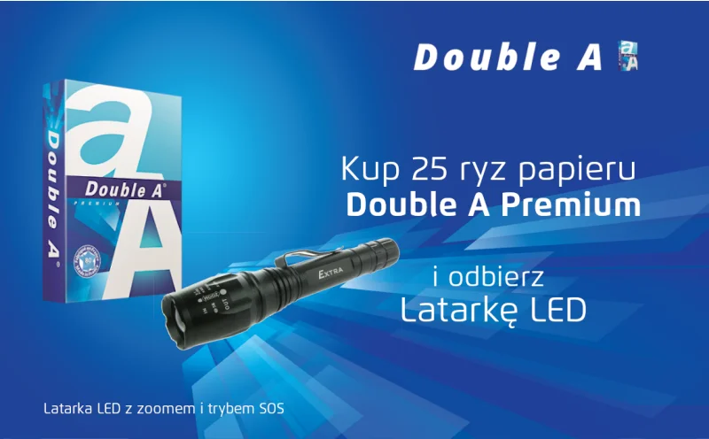 Papier Double A + Latarka LED