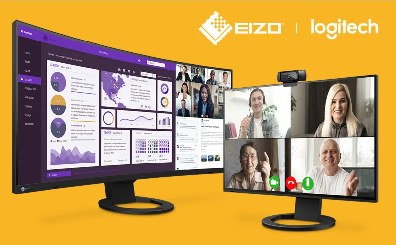 Monitor EIZO z kamerką Logitech w komplecie (przedłużono do 31 sierpnia 2022 r.)