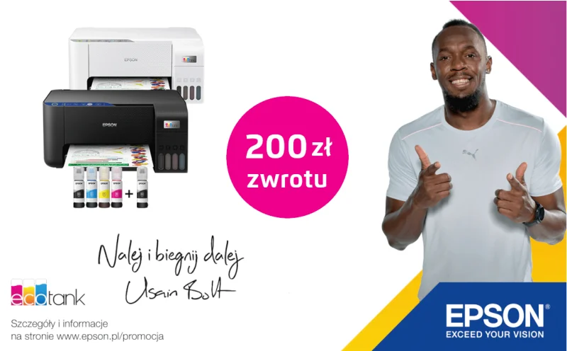 EcoTank - wybierz drukarkę idealną dla siebie i otrzymaj zwrot 200 zł. (przedłużono do 31.03.2023)