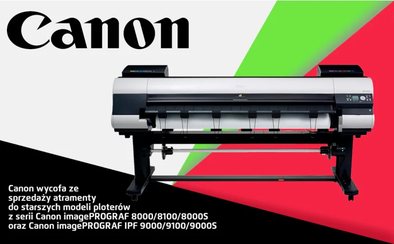 Informacja o wycofaniu za sprzedaży atramentów Canon