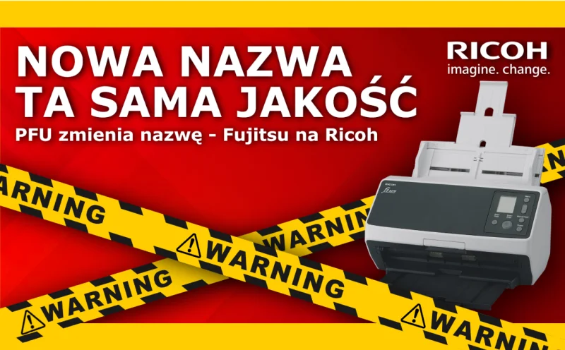Zmiana nazwy skanerów Fujitsu na Ricoh