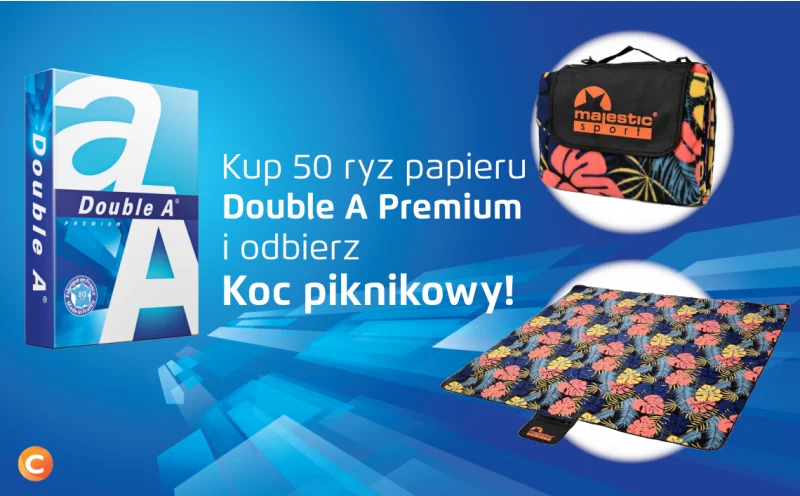 Ciesz się doskonałą jakością Double A Premium i otrzymaj koc piknikowy za darmo!