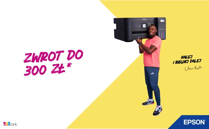 Drukarki Epson w promocji: Zyskaj zwrot do 300 zł brutto!