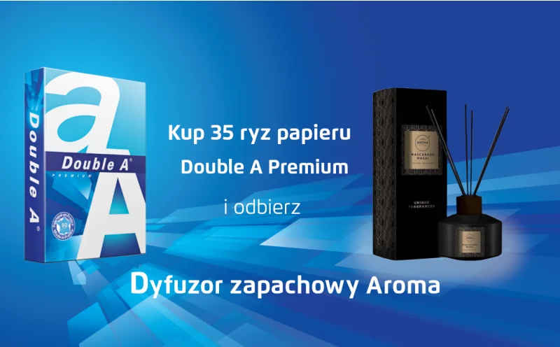 Ciesz się doskonałą jakością Double A Premium i odbierz dyfuzor zapachowy Aroma za darmo!