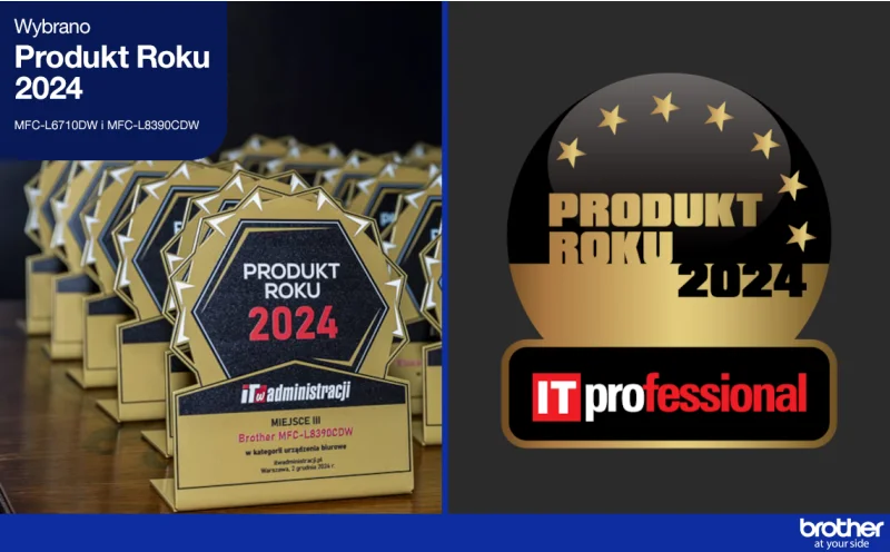 Brother Polska zdobywa prestiżowe wyróżnienia w Plebiscycie Produkt Roku!